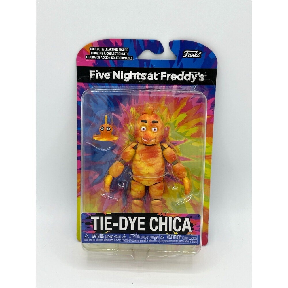 Funko Five Nights at Freddy's Funko Tie-Dye Chica 5" Action Figure w/ Mr Cupcake